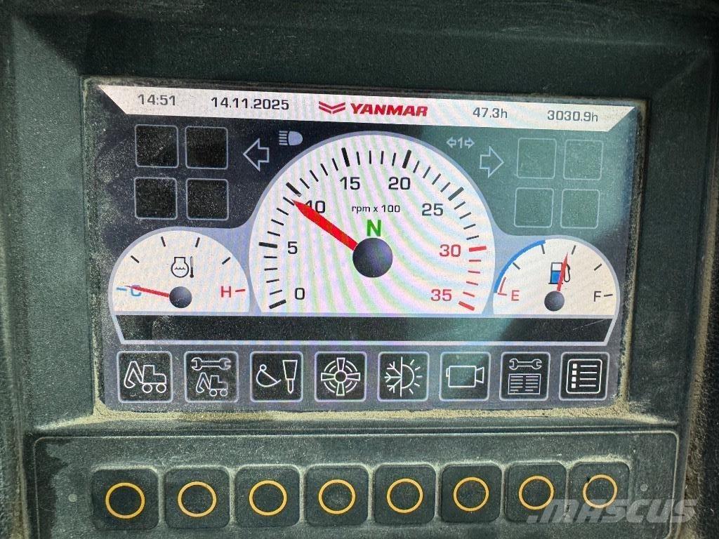 Yanmar B110W (40518)  휠 굴삭기