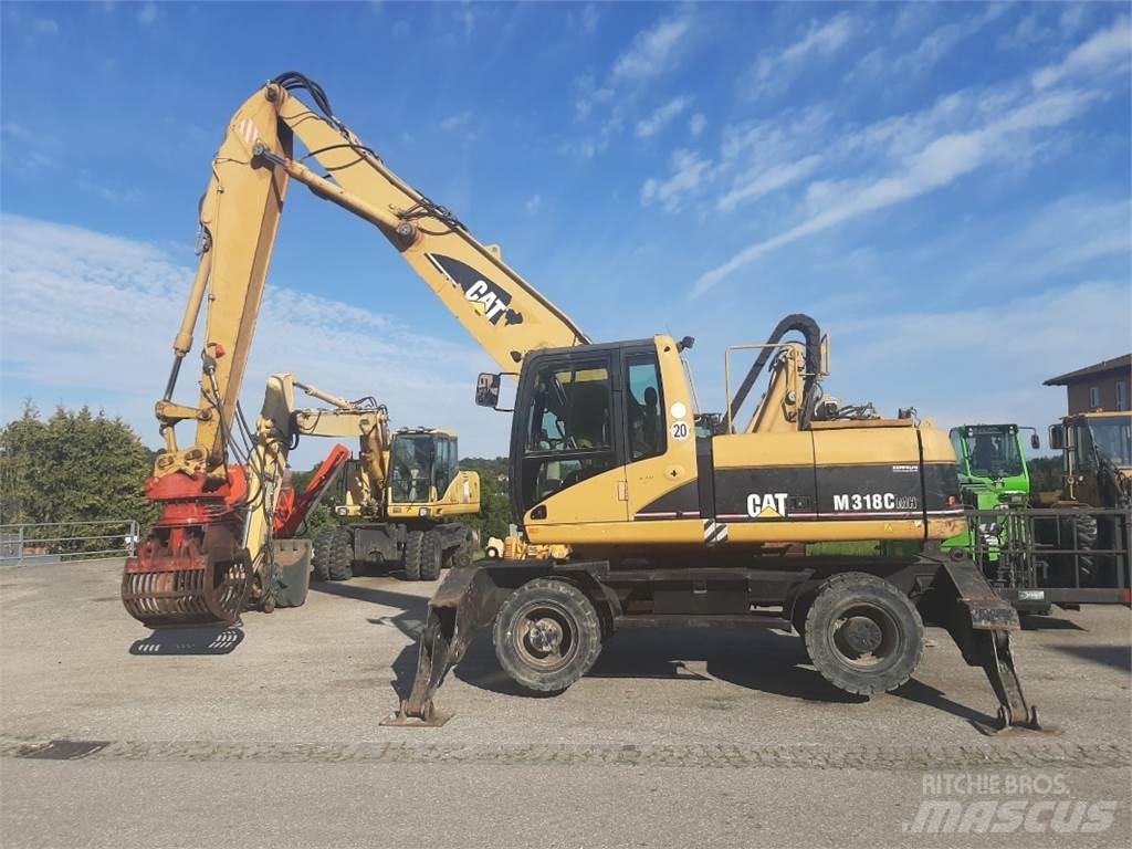 CAT M318C MH  휠 굴삭기