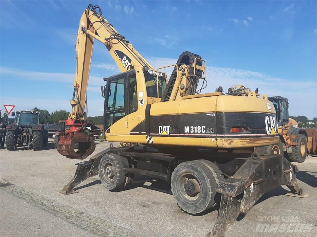 CAT M318C MH  휠 굴삭기