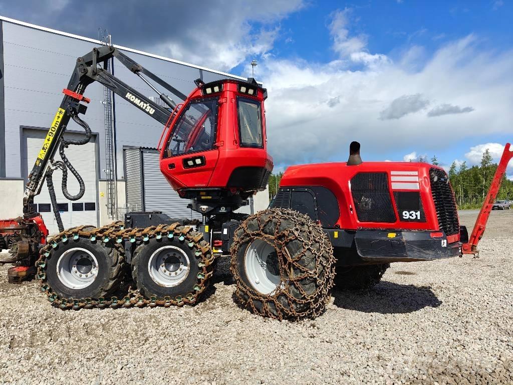 Komatsu 931 원목 하베스터