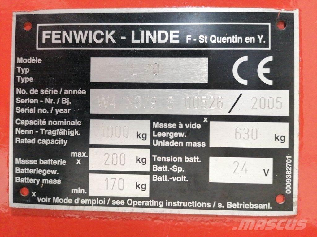Linde L10 포크리프트