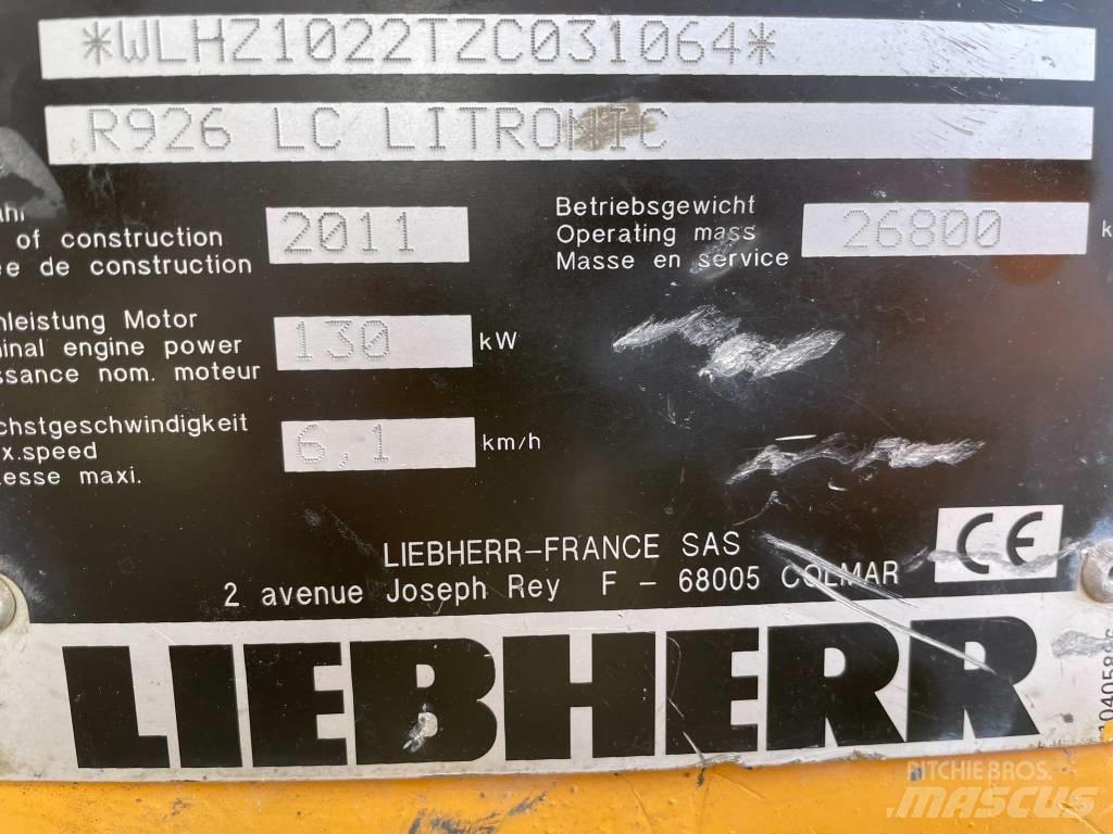 Liebherr R 926 LC 대형 굴삭기 29톤 이상