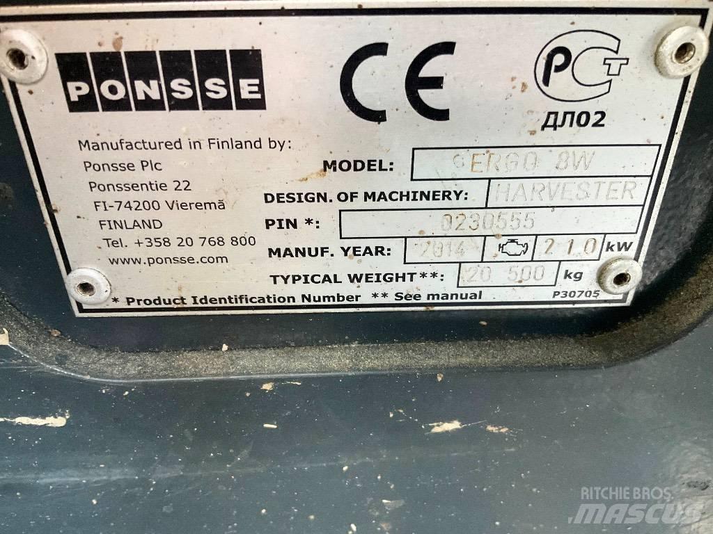 Ponsse Ergo 8W 원목 하베스터