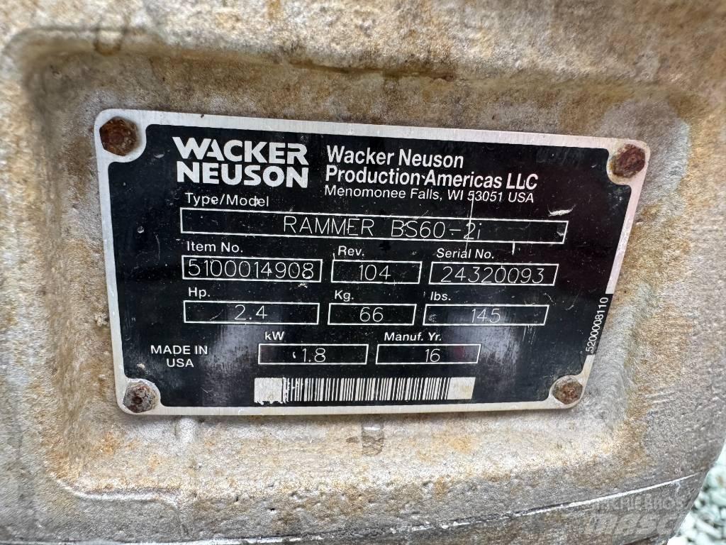 Wacker Neuson BS60-2 탬퍼