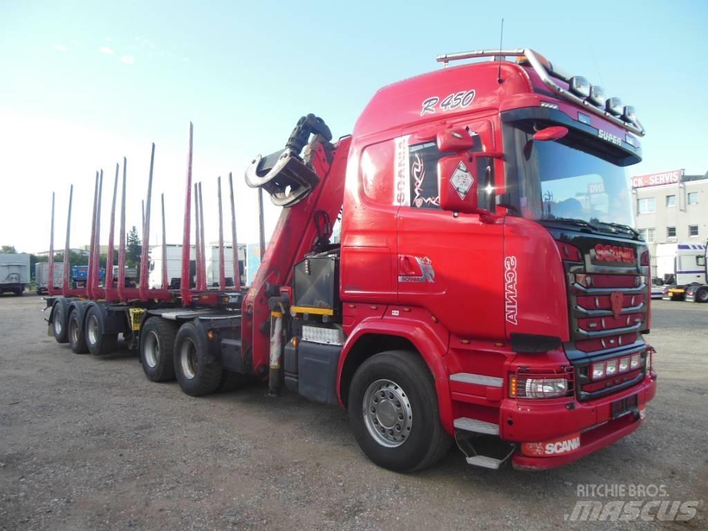 Scania R 450 목재 트럭