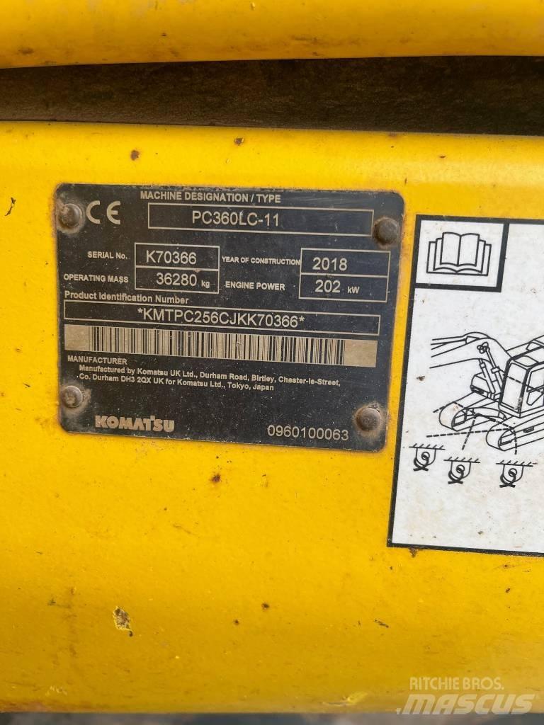Komatsu PC360LC-11 대형 굴삭기 29톤 이상
