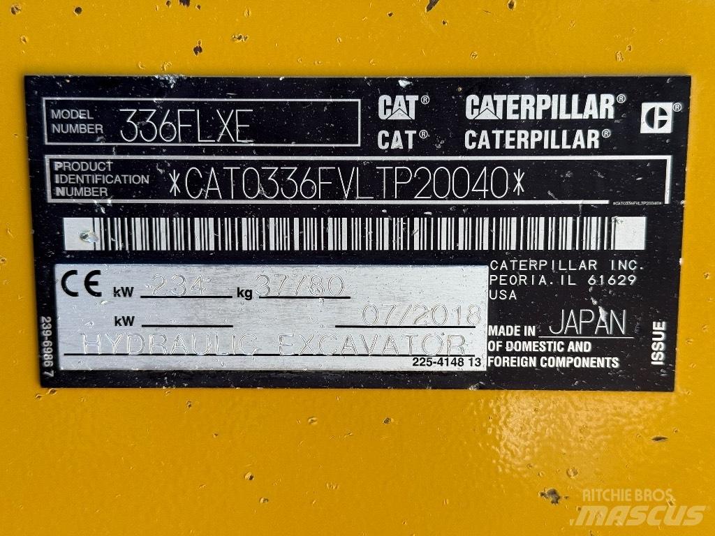 CAT 336 FL 대형 굴삭기 29톤 이상