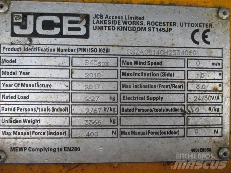 JCB S4550E 가위형 리프트