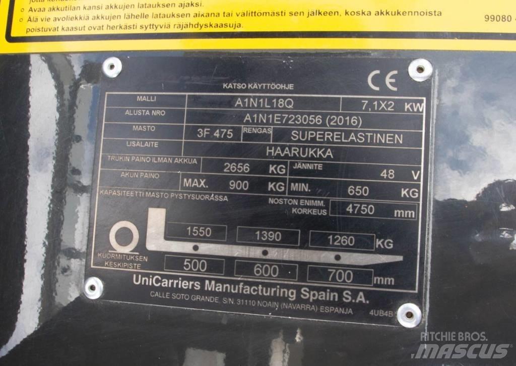 UniCarriers A1N1L18Q 전동 지게차