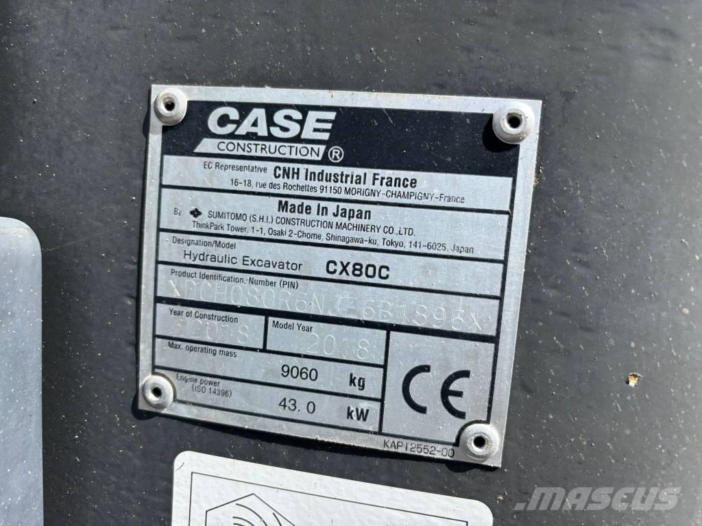 CASE CX 80 C 중형굴삭기 7톤-28톤
