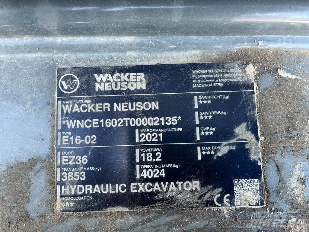 Wacker Neuson EZ 36 소형 굴삭기 7톤 미만