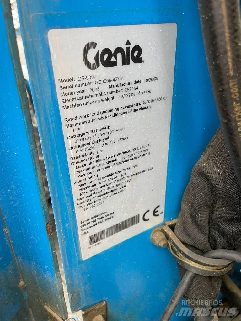 Genie GS 5390 RT 가위형 리프트