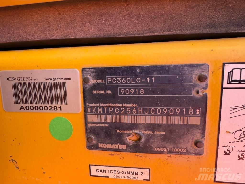 Komatsu PC360LC-11 대형 굴삭기 29톤 이상