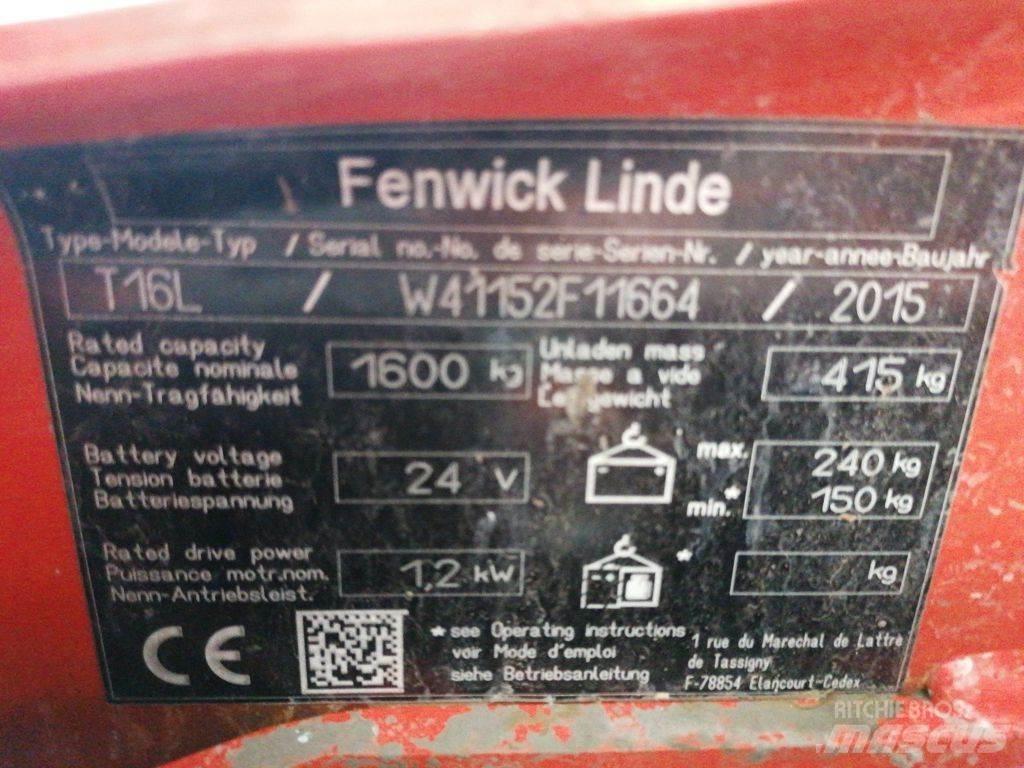 Linde T16L 핸드파레트 트럭
