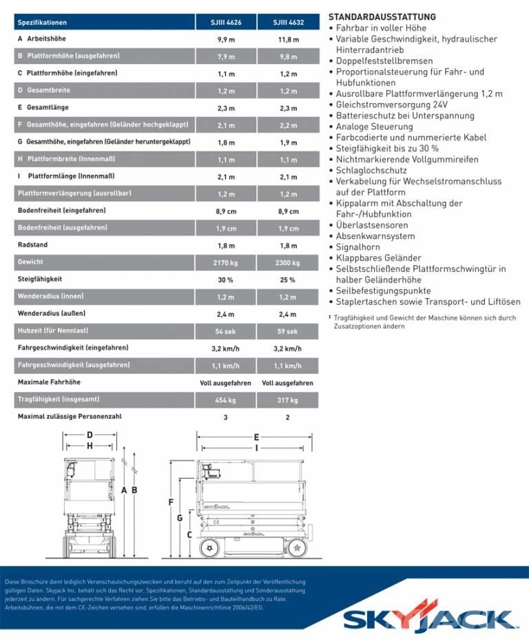 SkyJack SJ 4626 가위형 리프트