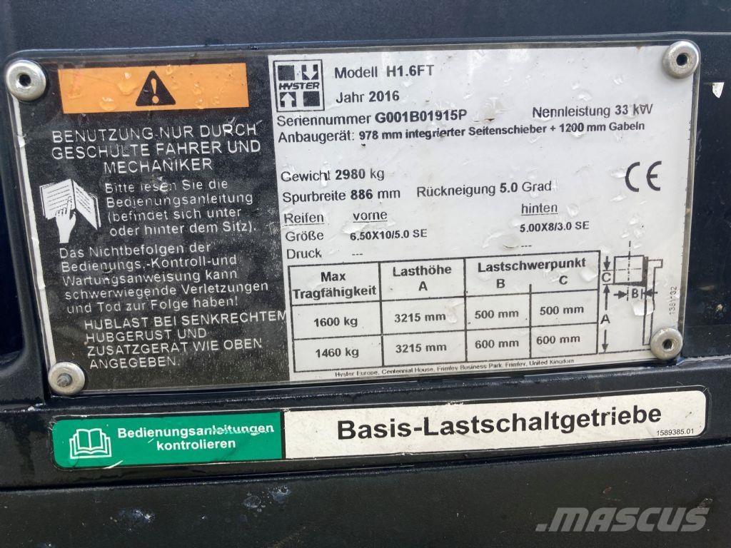 Hyster H 1.6 FT LPG 지게차