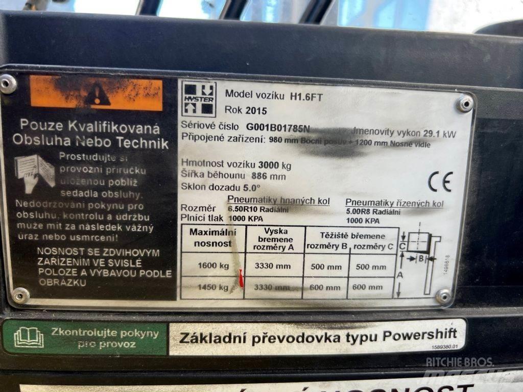 Hyster H 1.6 FT 디젤 지게차