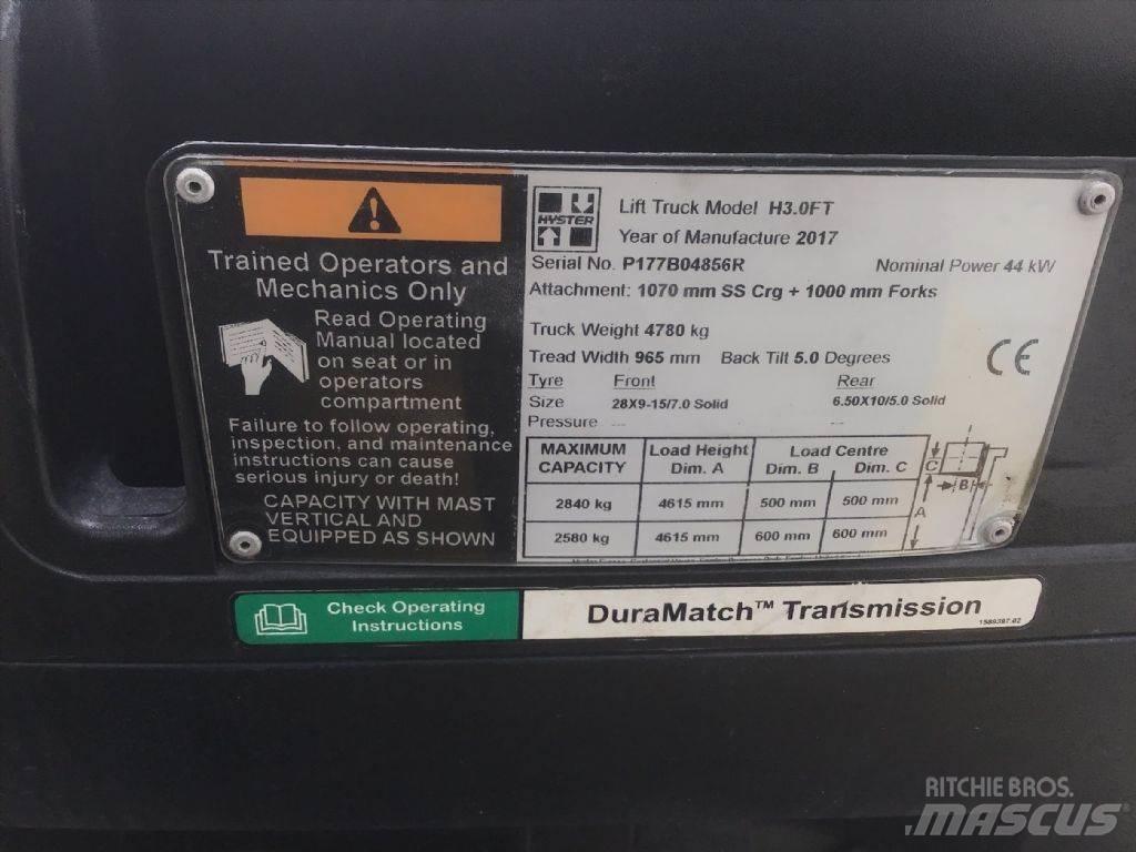 Hyster H 3.0 FT LPG 지게차