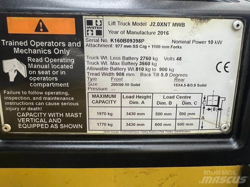 Hyster J 2.0 XNT 전동 지게차