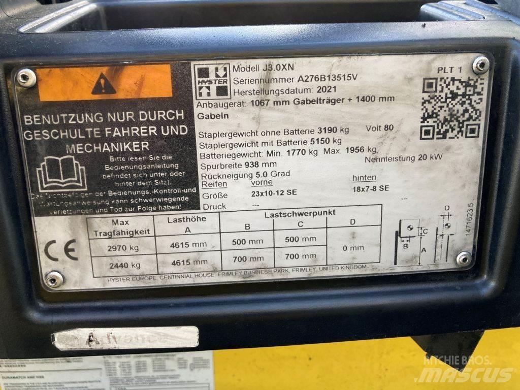 Hyster J 3.0 XN 전동 지게차