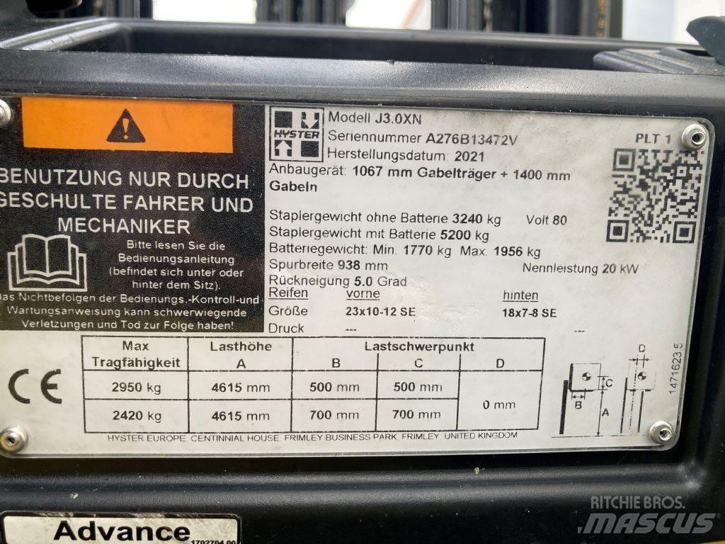 Hyster J 3.0 XN 전동 지게차