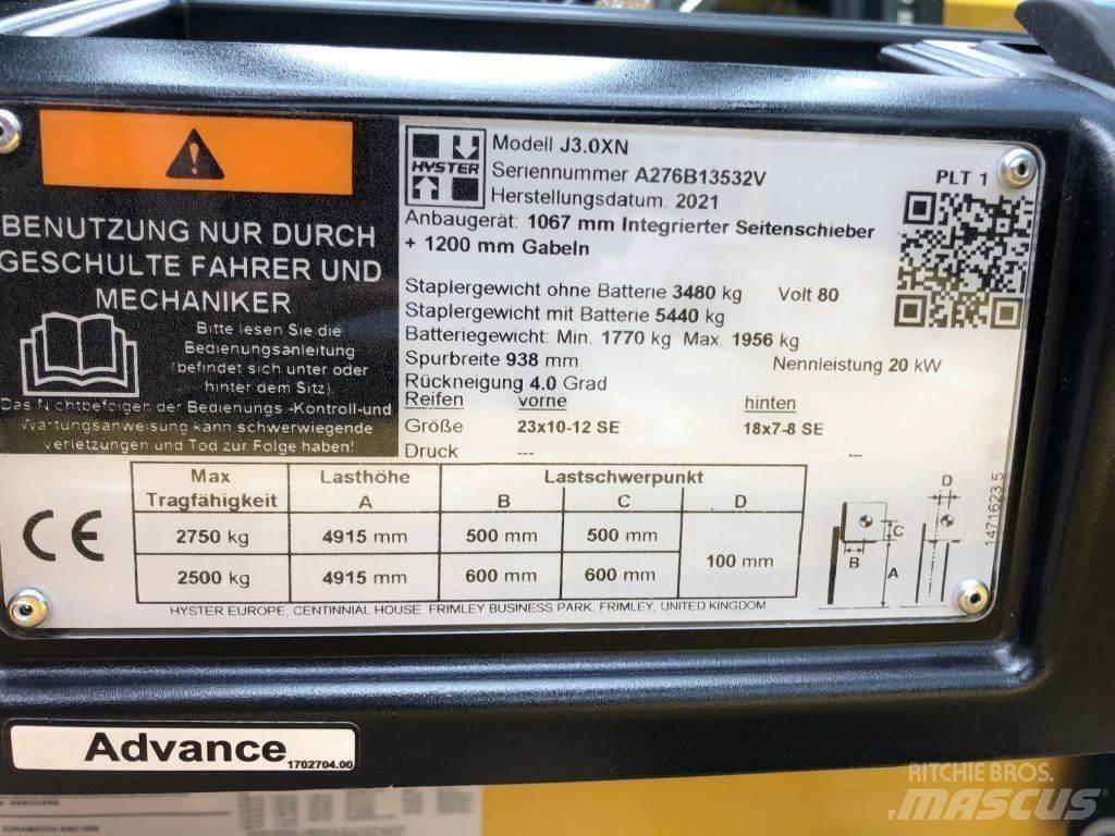 Hyster J 3.0 XN 전동 지게차