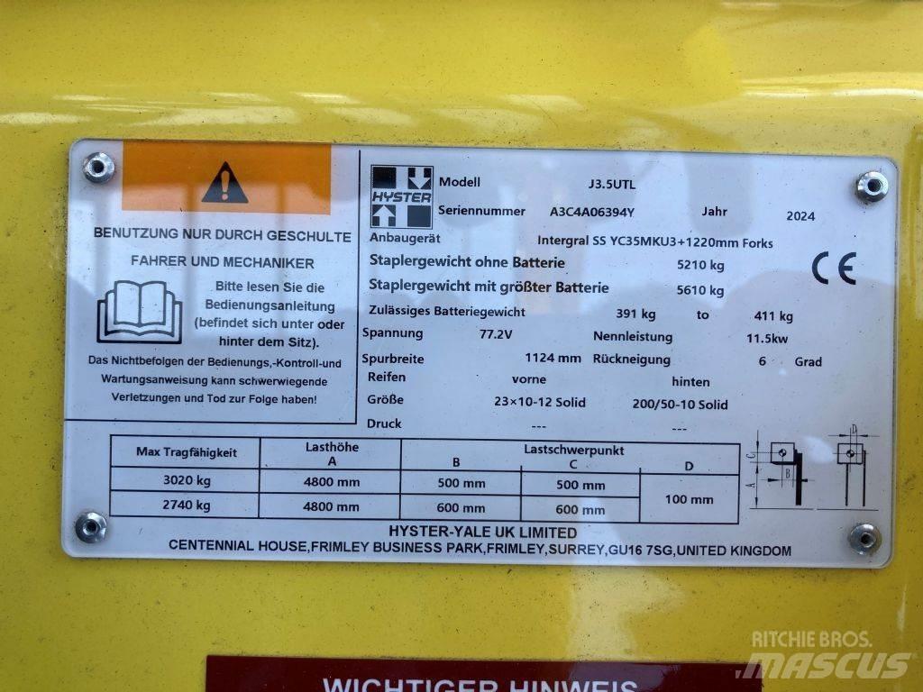 Hyster J 3.5 UTL 전동 지게차