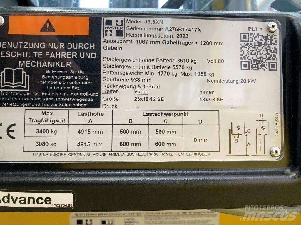 Hyster J 3.5 XN 전동 지게차