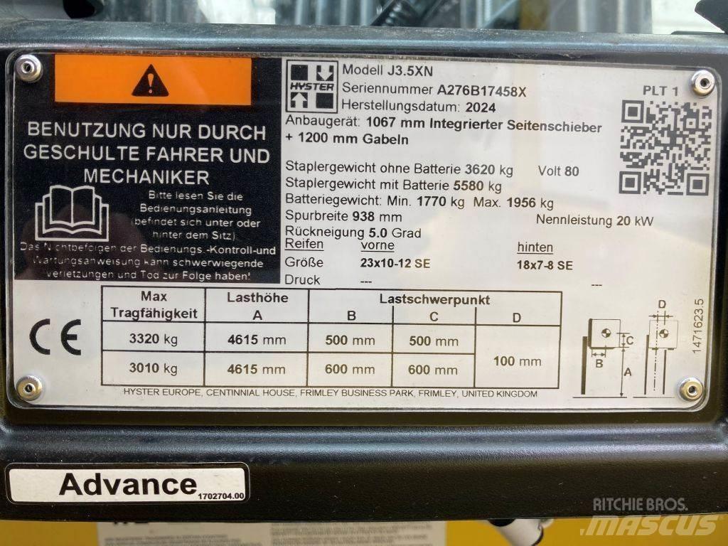 Hyster J 3.5 XN 전동 지게차