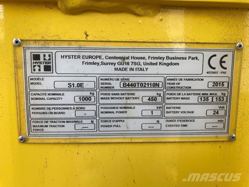 Hyster S 1.0E 포크리프트