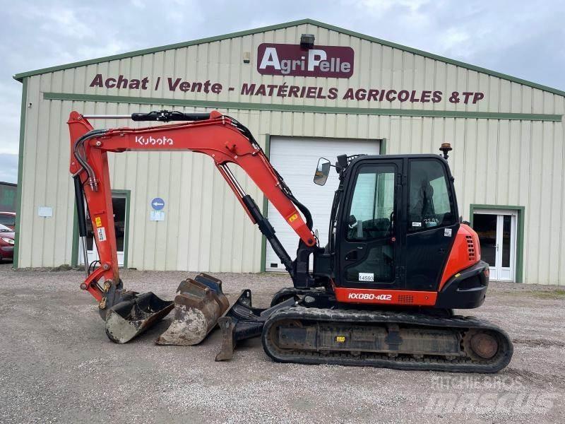 Kubota KX080-4 소형 굴삭기 7톤 미만