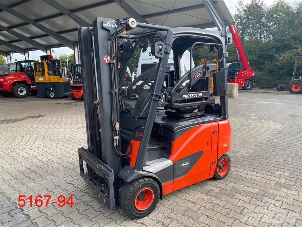 Linde E 20 PH 02 전동 지게차