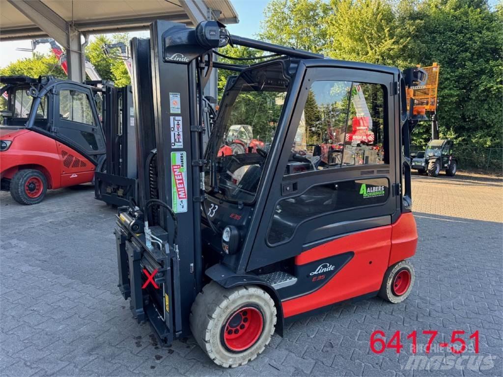 Linde E 35 L 01 전동 지게차