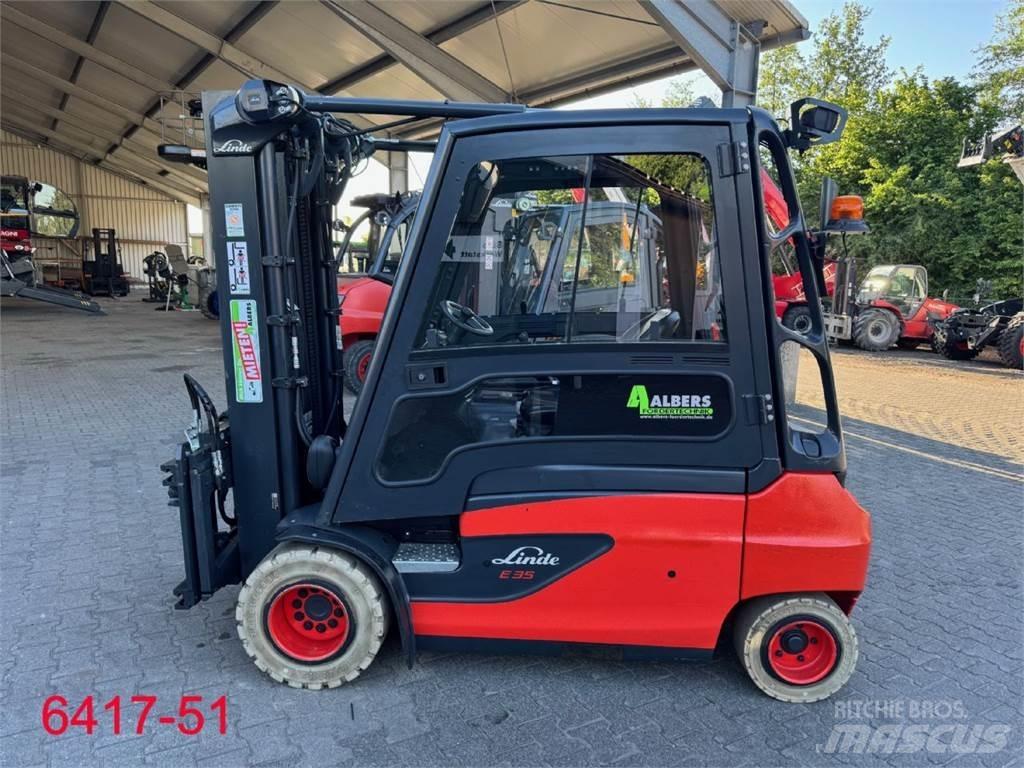 Linde E 35 L 01 전동 지게차