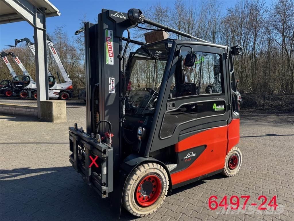 Linde E 45 HL 600 전동 지게차