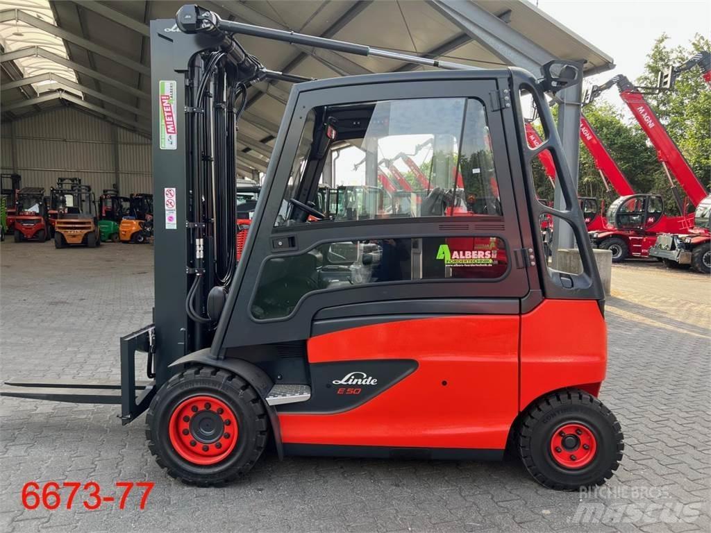 Linde E 50 HL 전동 지게차