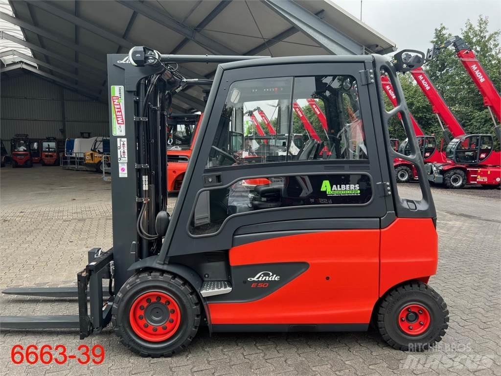 Linde E 50 HL 01 전동 지게차