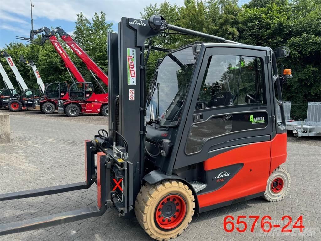 Linde E 50 HL 01 전동 지게차