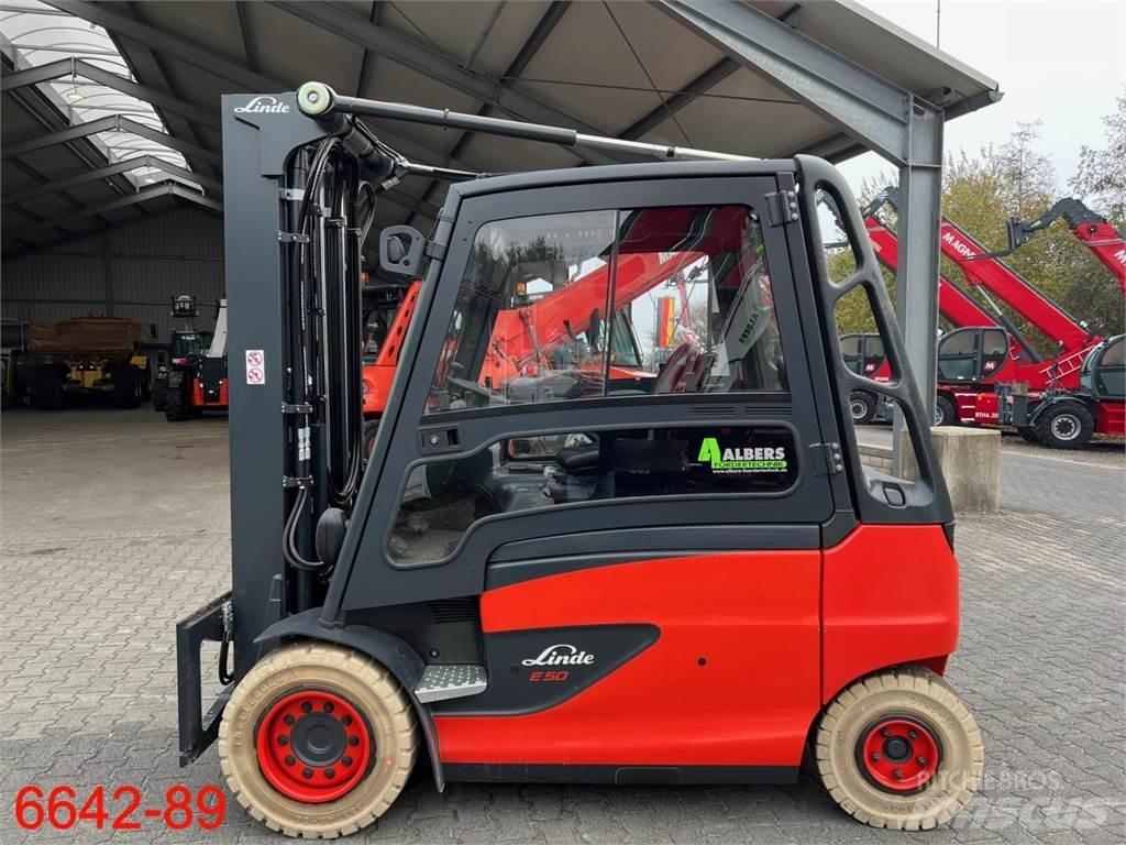 Linde E 50 HL 01 전동 지게차