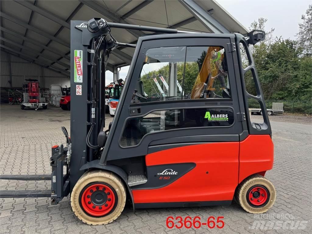 Linde E 50 HL - 01 / 600 전동 지게차