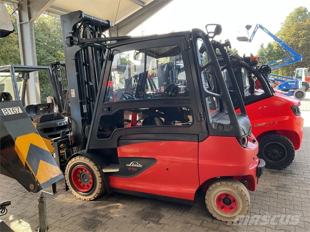 Linde E 50 HL 01 600 전동 지게차