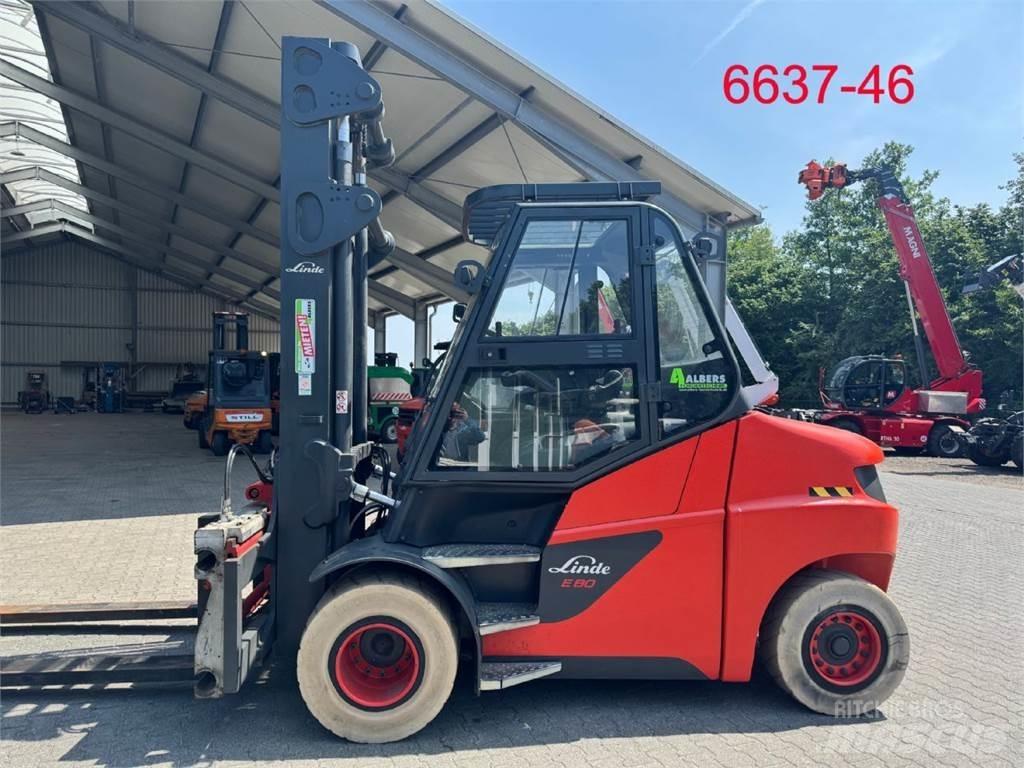 Linde E 80 - 01 / 900 전동 지게차
