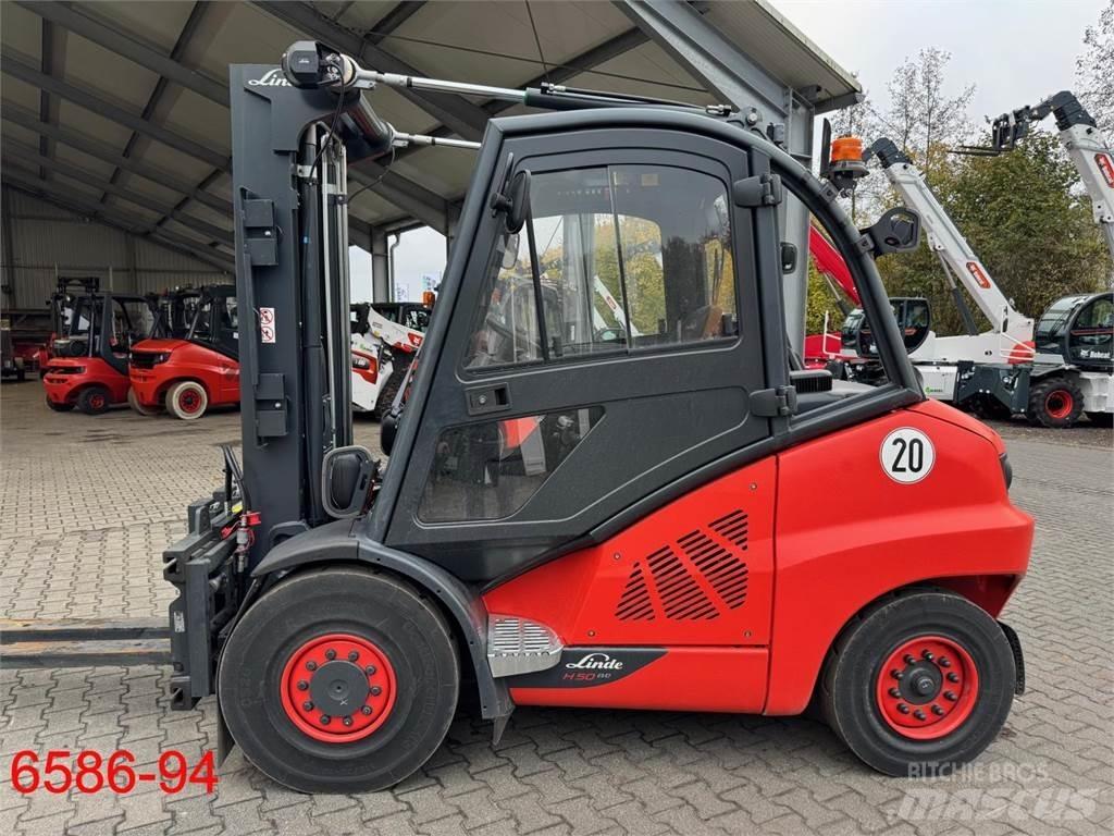 Linde H 50 D - 02 / 600 디젤 지게차
