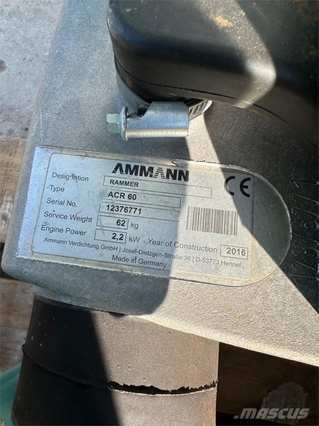 Ammann ACR60 탬퍼