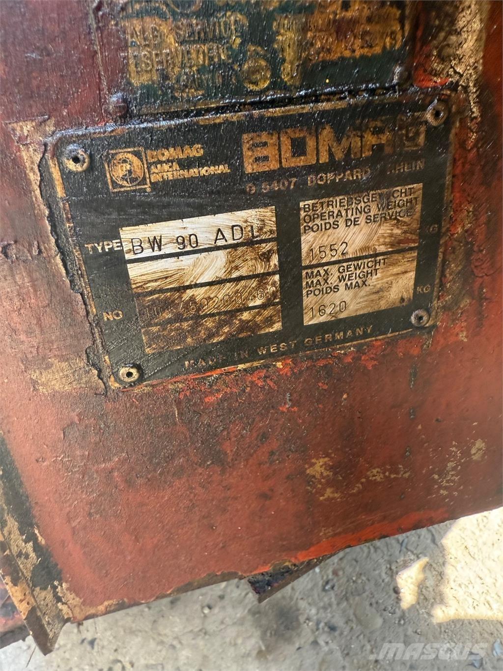 Bomag BW90 트윈 드럼 롤러