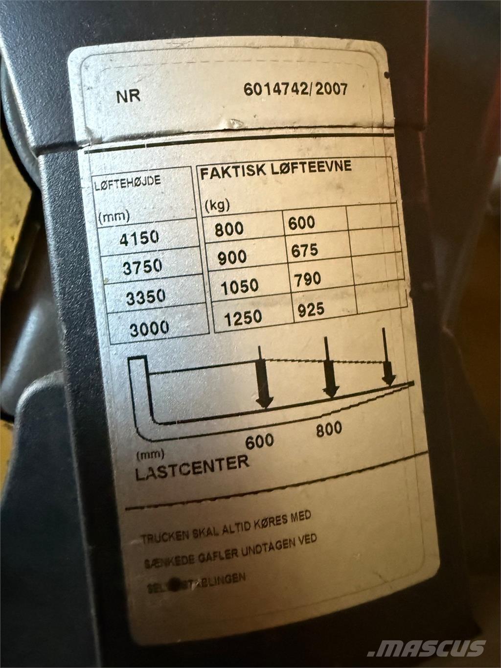 BT SPE125 핸드 파레트 스태커