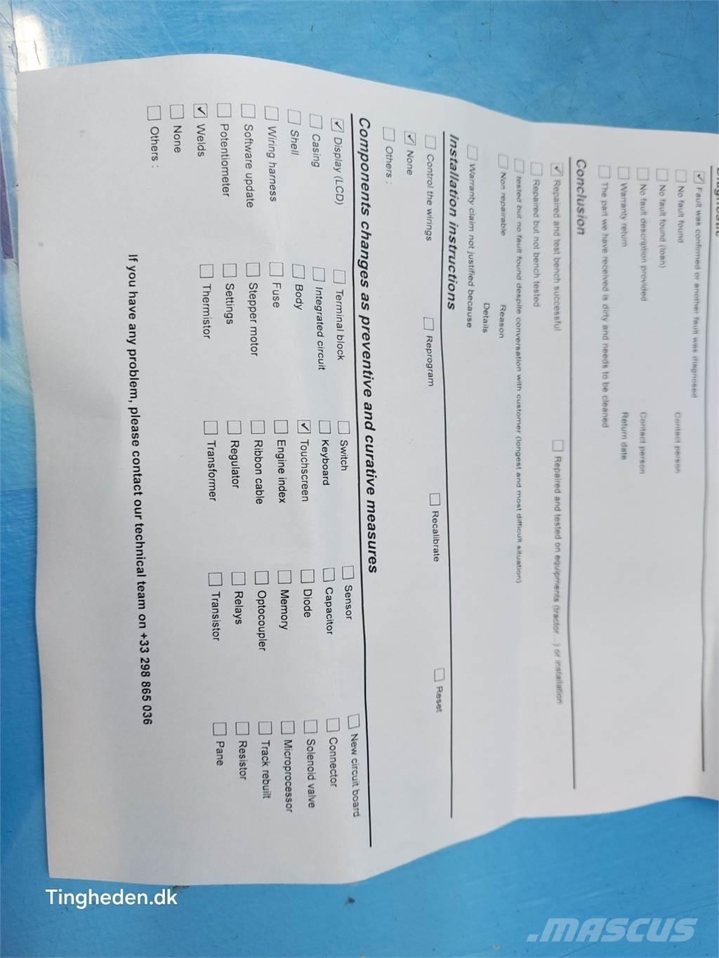 CASE Maxxum 115 일렉트로닉스