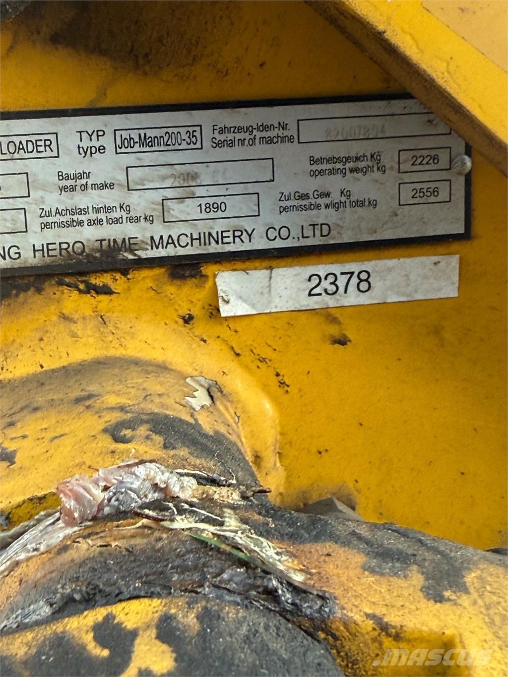 Job-Mann 200-35 미니 로더
