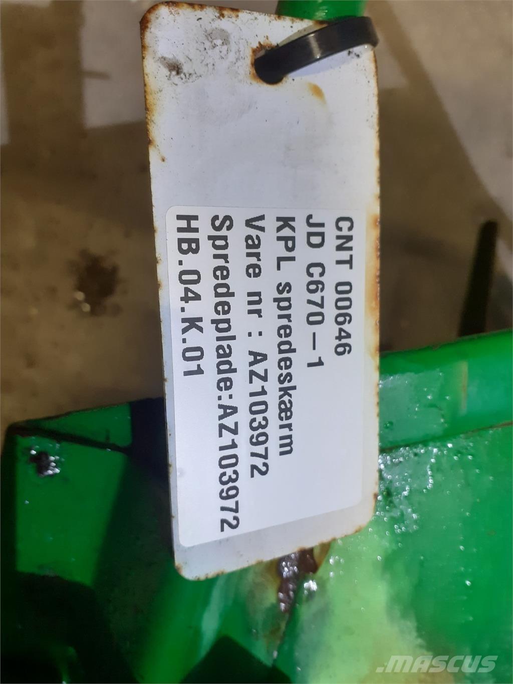 John Deere C670 콤바인 수확기 부속품