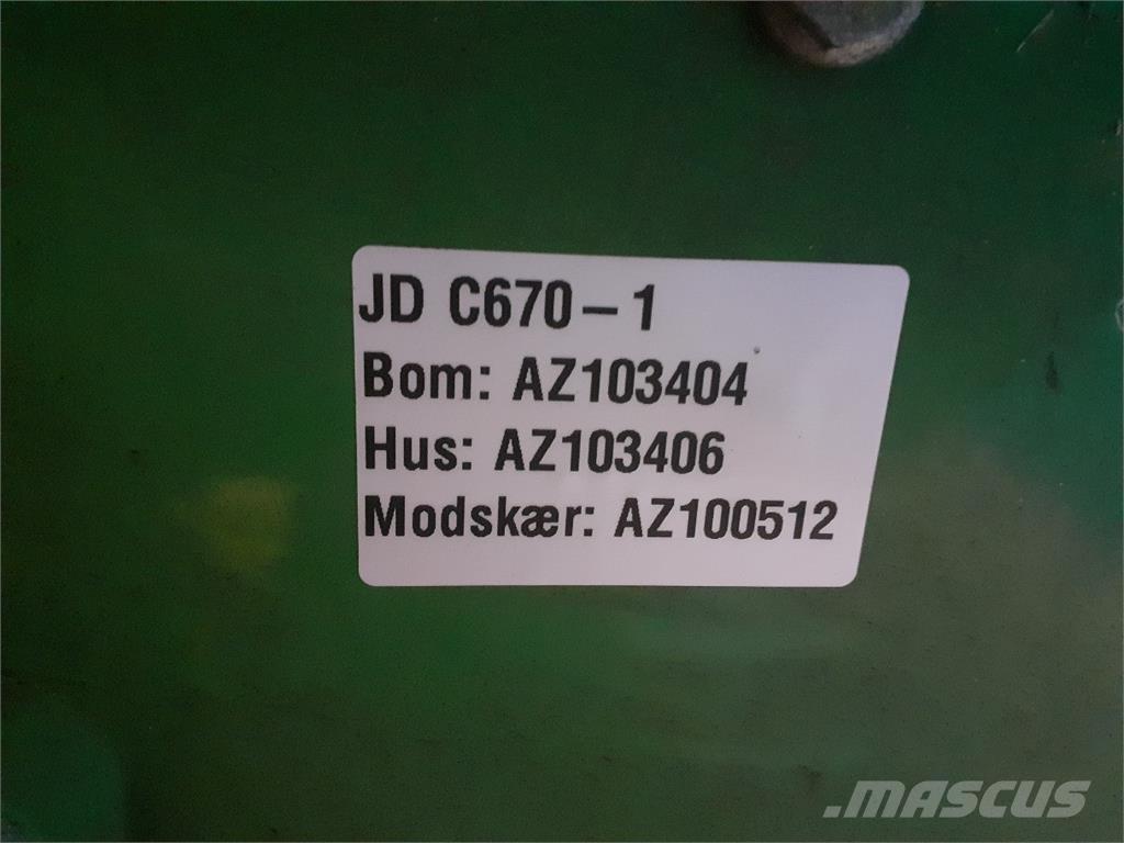 John Deere C670 콤바인 수확기 부속품